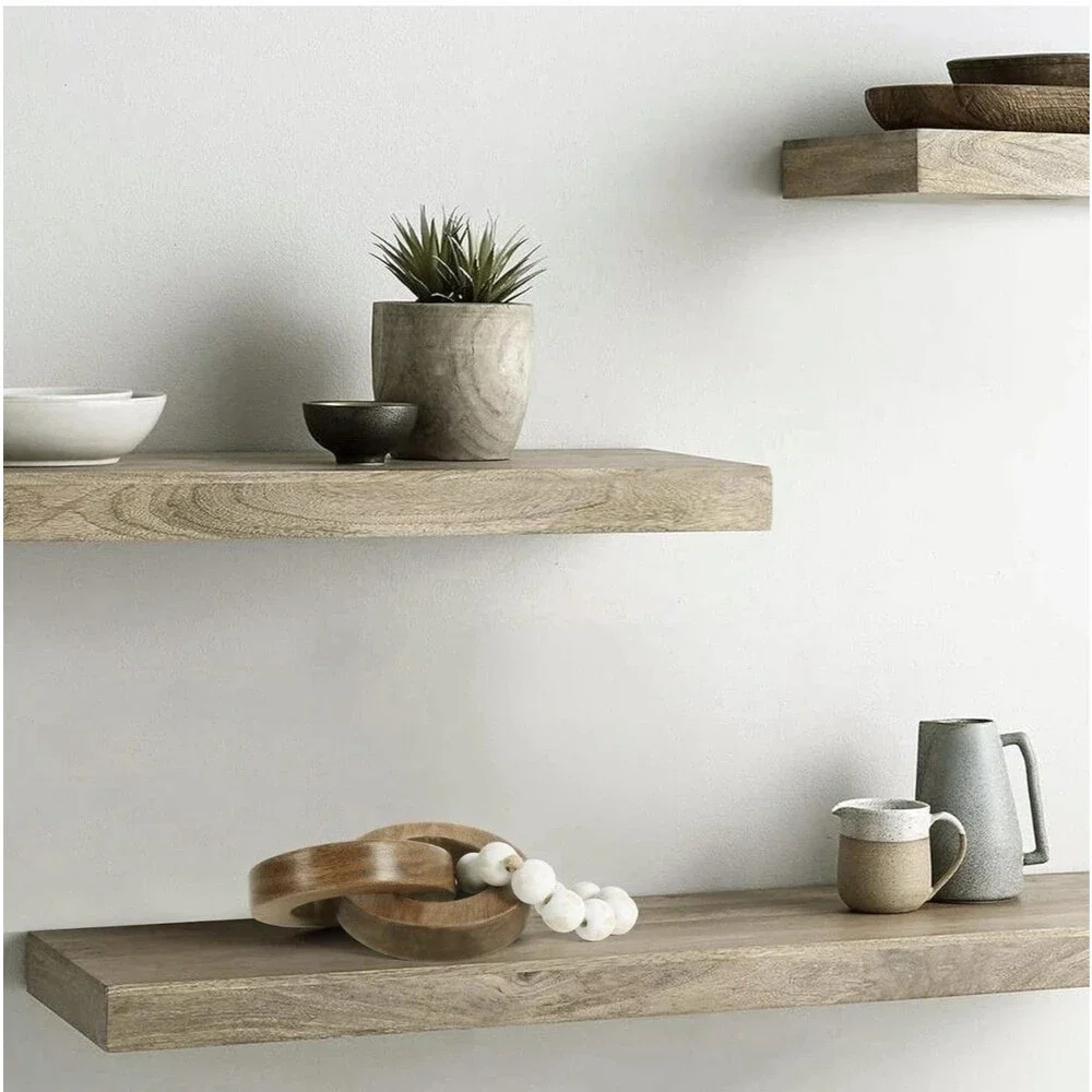 Handmade Wood Chain Link Knot, Boho Minimalist Shelf Decor Gift